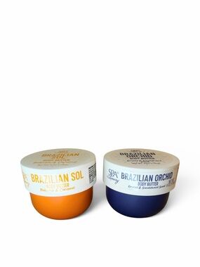 NWT Spa Luxury Brazilian Body Butter Duo Sol & Orchid Set